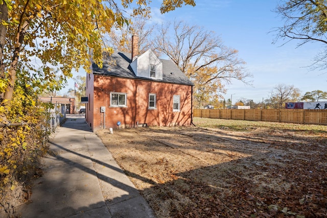 view of rear view of property