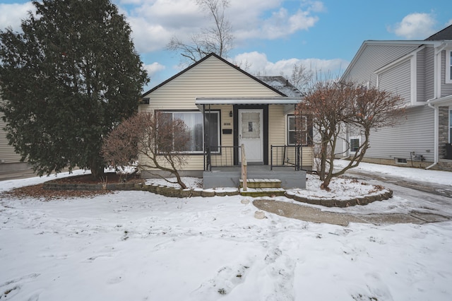 view of bungalow-style house