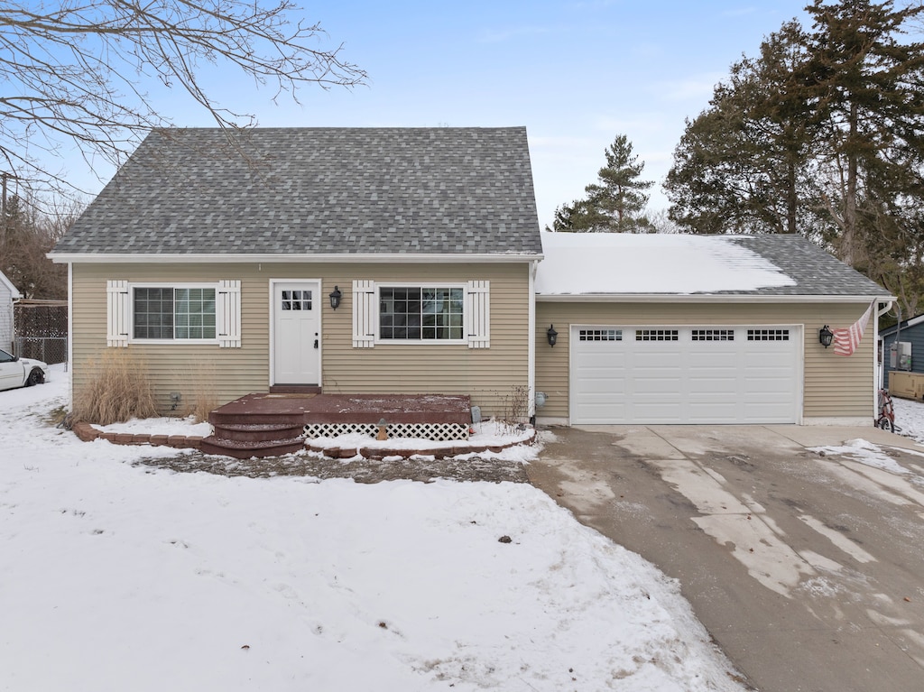 bungalow-style house with a garage