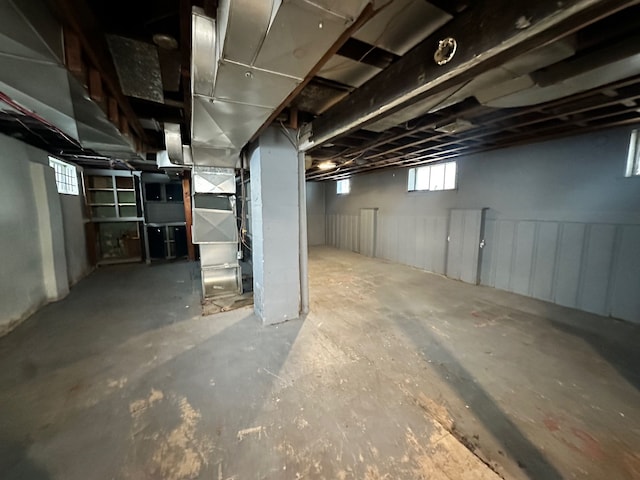 view of basement