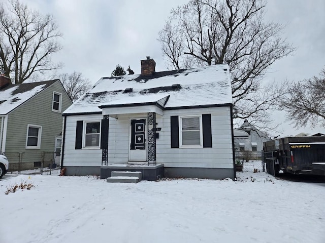 view of bungalow-style home