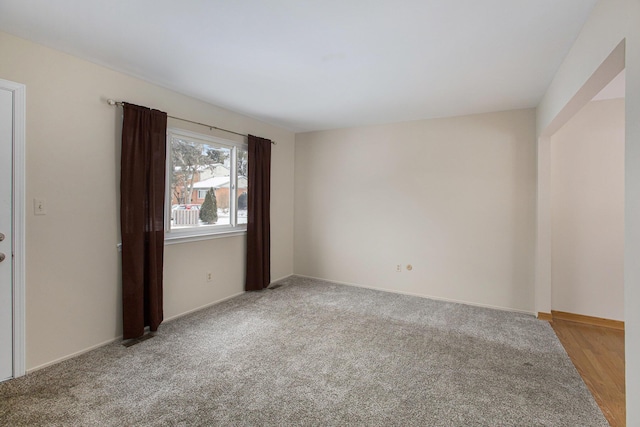 view of carpeted empty room