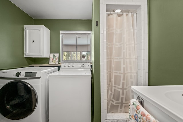 laundry area with washer and clothes dryer