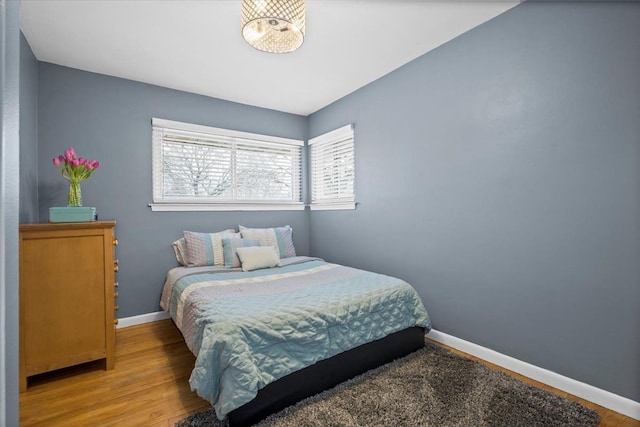 bedroom featuring hardwood / wood-style flooring