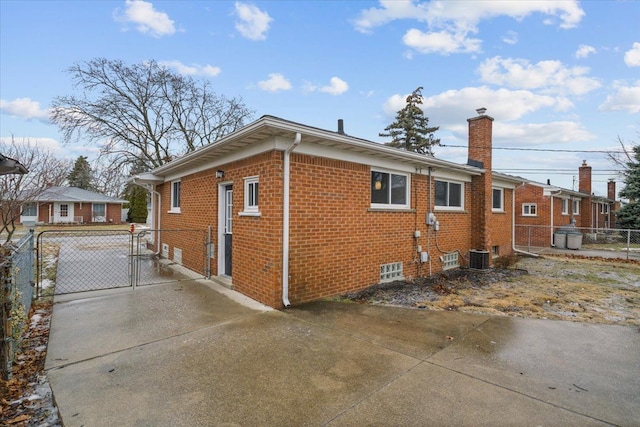 view of home's exterior featuring cooling unit