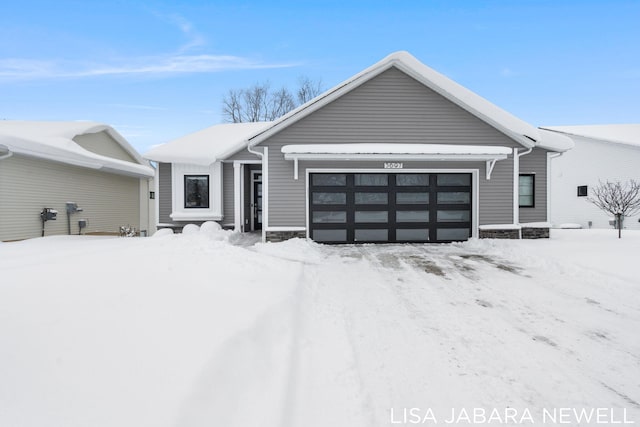 ranch-style house with a garage