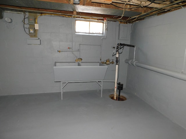 1336 Agard Ave, Benton Harbor, MI 49022 - basement with a sink