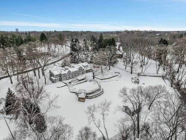 31265 Woodside Dr, Franklin, MI 48025 - view of snowy aerial view