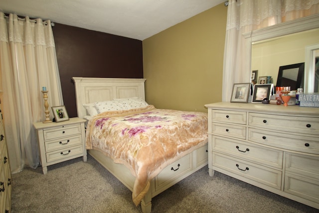 bedroom with carpet floors