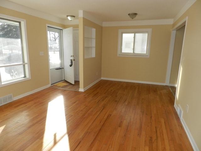 interior space featuring light wood-type flooring