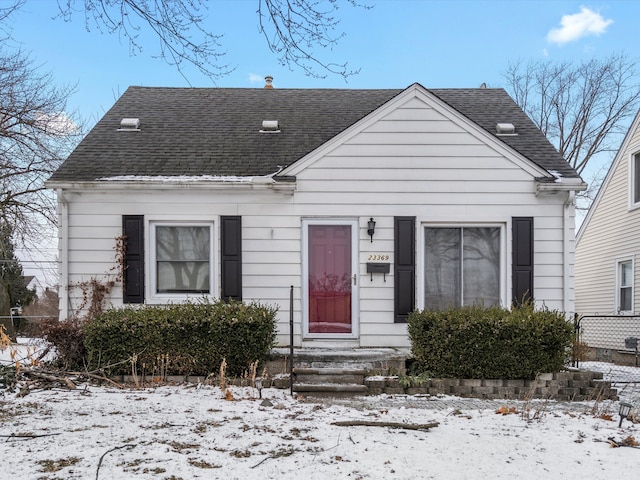 view of bungalow-style house