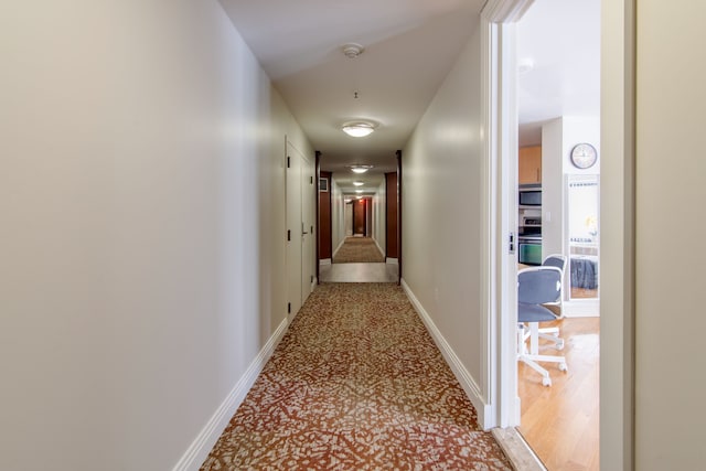 hallway with baseboards