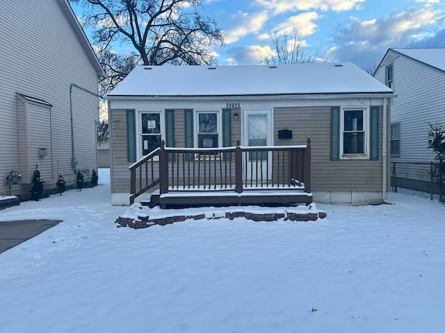 view of front of home