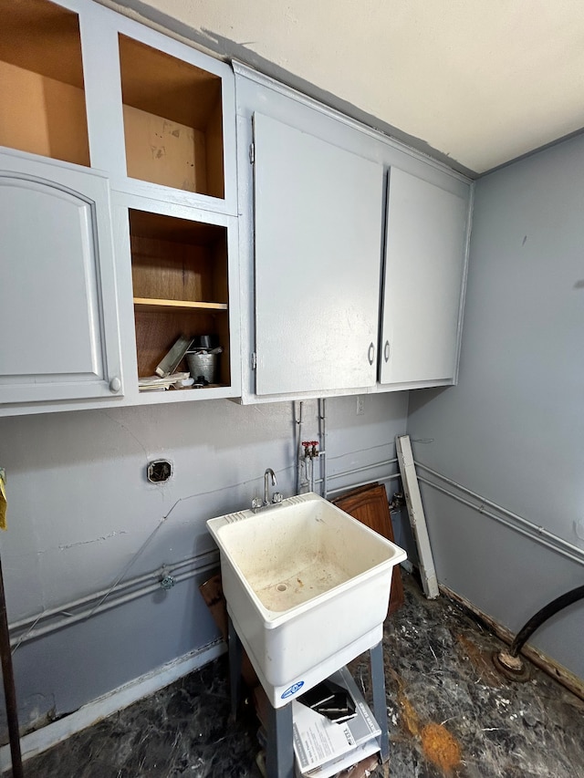 laundry room with sink