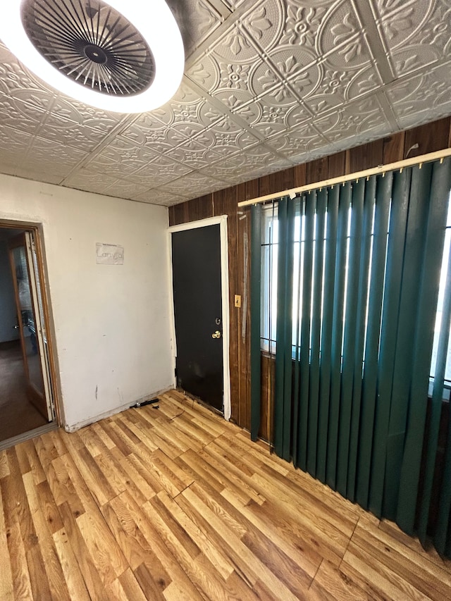 empty room featuring hardwood / wood-style flooring