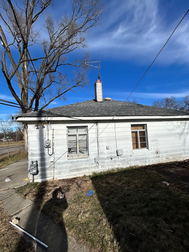 view of rear view of property