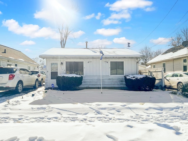 view of front of home