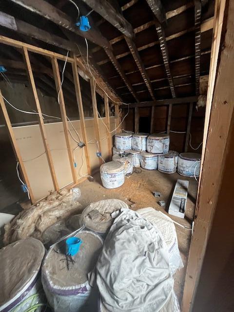 view of attic