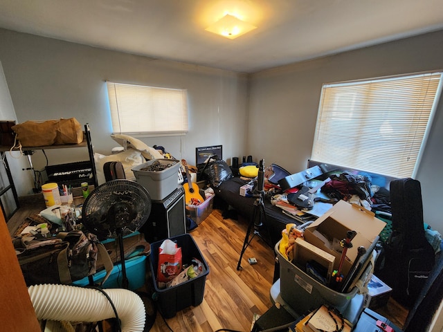 interior space featuring hardwood / wood-style flooring