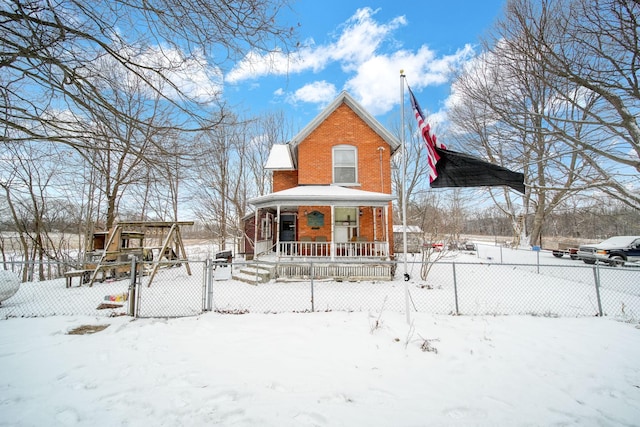 view of front of house with a porch