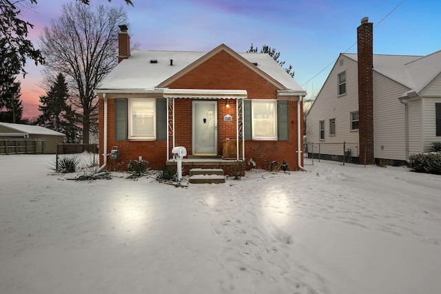 view of bungalow