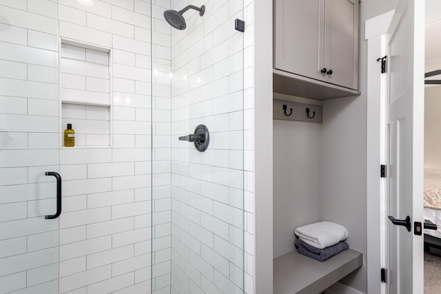 bathroom with an enclosed shower