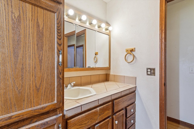 bathroom with vanity