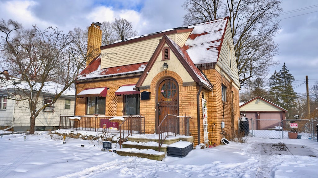 view of tudor house