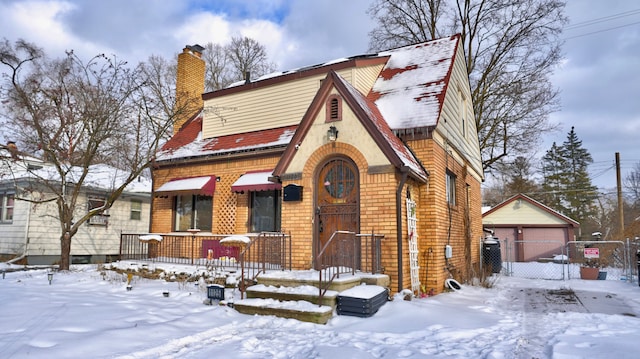 view of tudor house