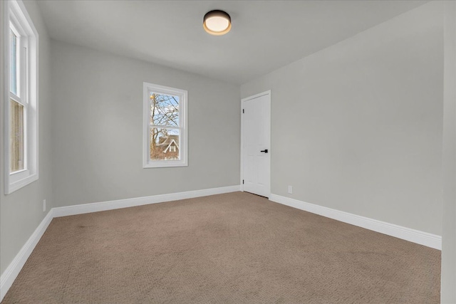 view of carpeted empty room