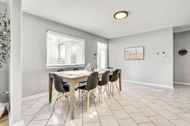 view of dining area