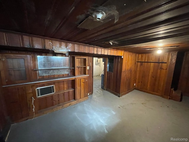 19254 Keystone St, Detroit, MI 48234 - basement with wood walls and wood ceiling