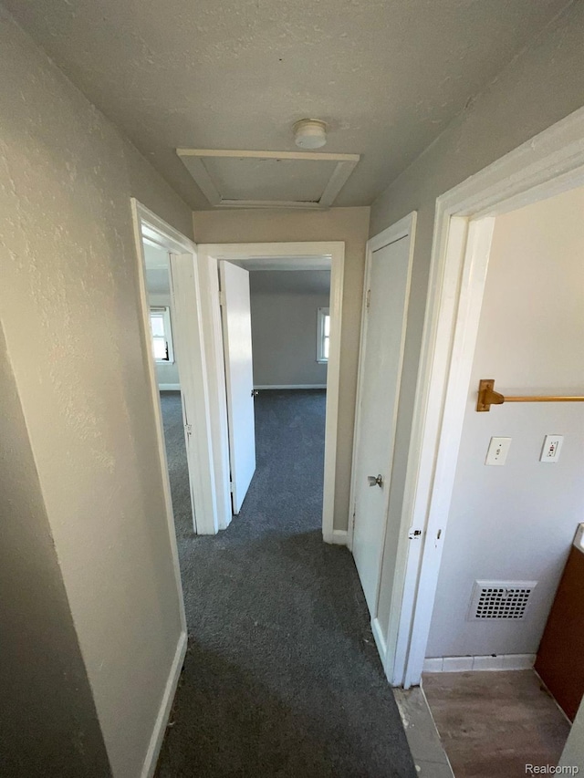19254 Keystone St, Detroit, MI 48234 - hall with attic access and carpet floors