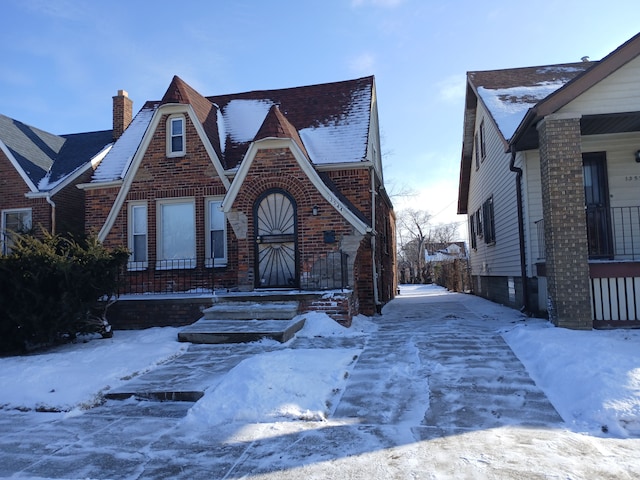 view of tudor home