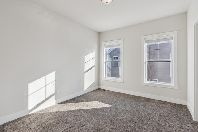 view of carpeted empty room