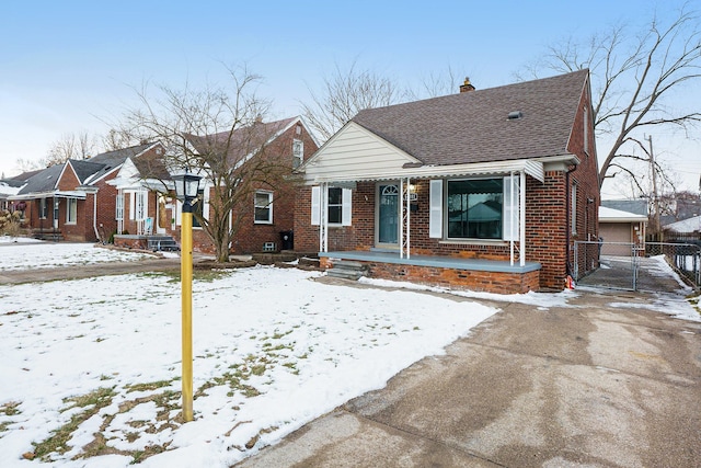 view of bungalow