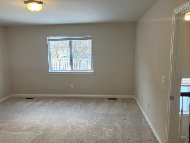 view of carpeted empty room