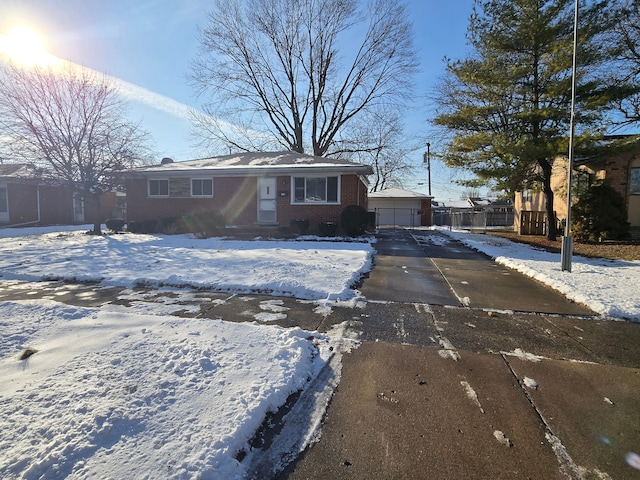 view of ranch-style home