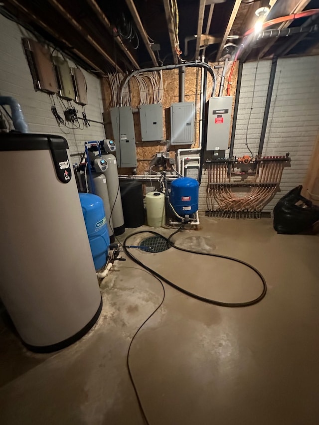 utility room with electric panel