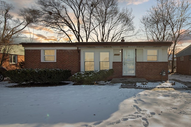 view of front of home