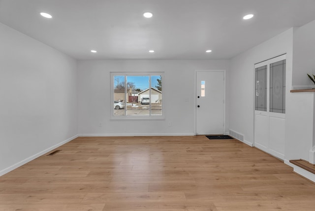 entryway featuring light hardwood / wood-style floors