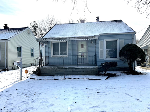 view of bungalow-style house