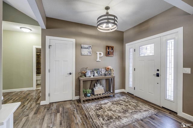 foyer featuring hardwood / wood-style flooring and a wealth of natural light