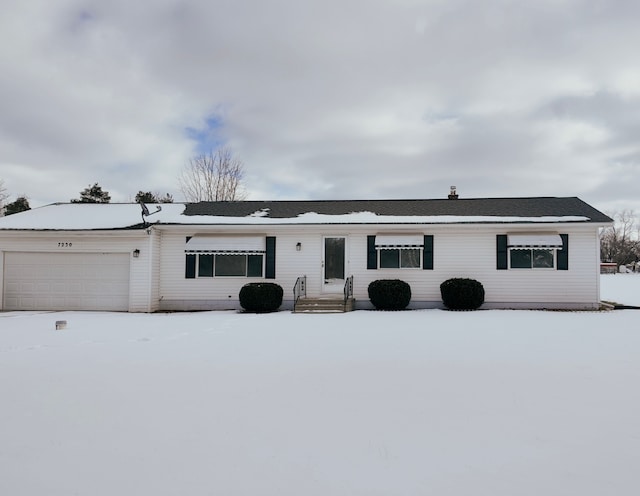 ranch-style house with a garage