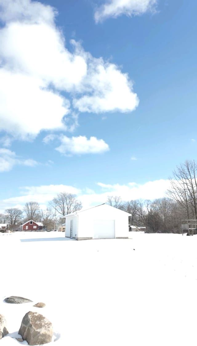 view of snowy yard