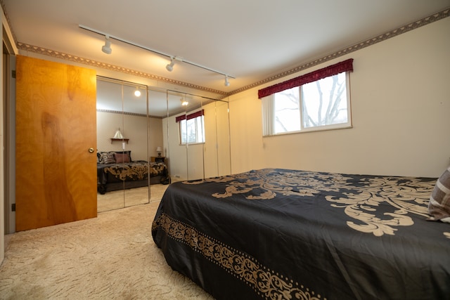 bedroom with carpet flooring