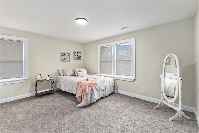 bedroom featuring carpet flooring