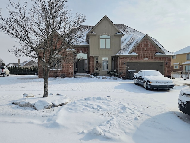 view of property featuring a garage