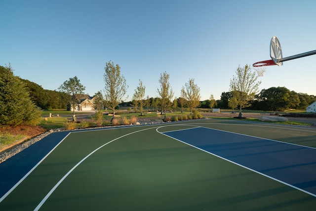 view of sport court