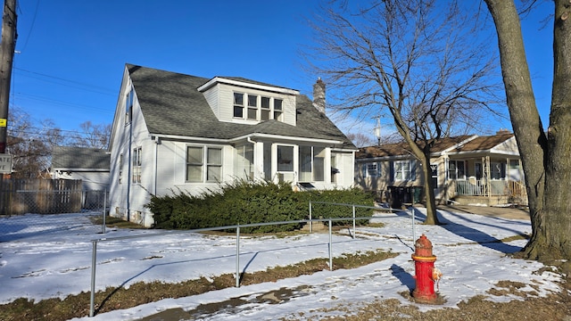 view of front of home